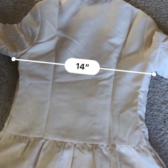 Beautiful Ivory Ruffle Trench 1 medium - Picture 6 of 8